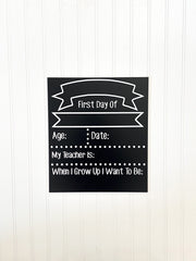 First day of school sign, Chalkboard sign, School sign, Back to school sign, Kindergarten sign, 1st day of school, first day sign, First day
