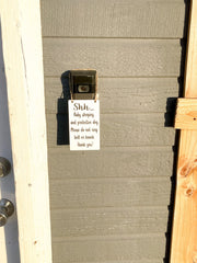 Shh.. Baby sleeping do not ring bell or knock door sign / Ring doorbell sign / Small baby sleeping don't disturb sign for ring doorbell sign