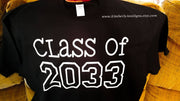 Class of graduation shirt hand print, Class of 2032, Class of 2033, Class of 2034, Class of 2035, Kindergarten through 12th grade grad shirt