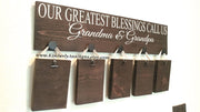 Our greatest blessings call us gift / Gift for Grandparents / Nana and Papa /Grandma and Grandpa / Pregnancy announcement pictures sign
