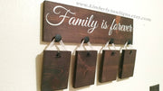 Family is forever wood sign / Picture frame wooden sign / Home decor family sign / Hanging family picture sign