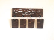 Last name picture sign / Wooden personalized frame sign / Custom last name sign with pictures / Last name and established date wood sign