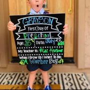 First day of school sign, Chalkboard sign, School sign, Back to school sign, Kindergarten sign, 1st day of school, first day sign, First day