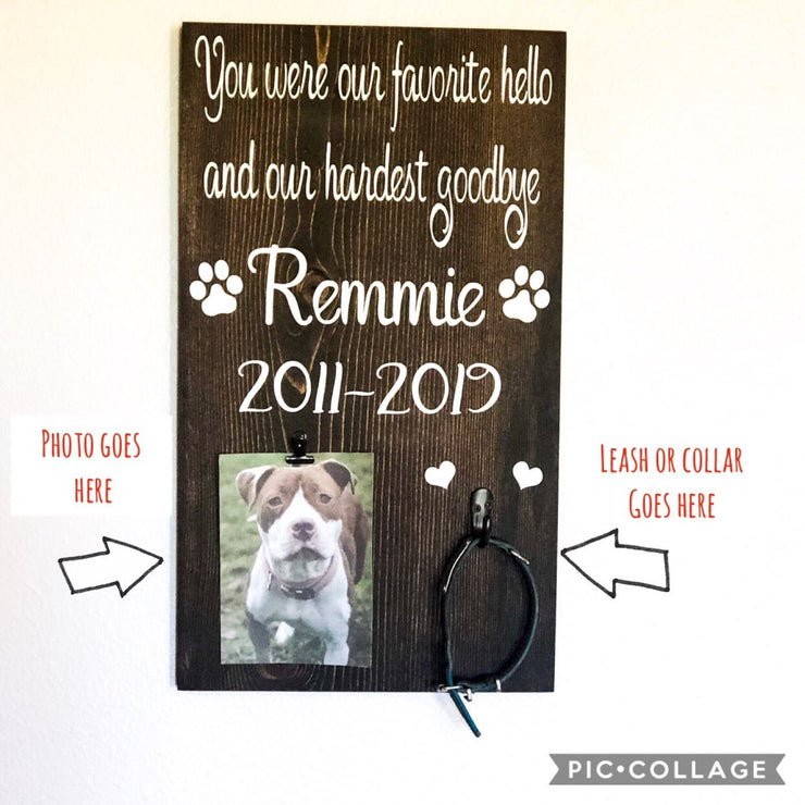 Personalized animal passing sign / Remembering lost animal sign / Customized dog, cat passing away / If love could have saved you wood sign