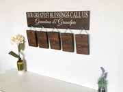 Our greatest blessings call us gift / Gift for Grandparents / Nana and Papa /Grandma and Grandpa / Pregnancy announcement pictures sign