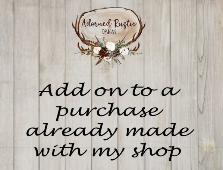 Add on item for purchases already made