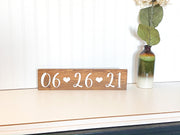 Engagement announcement sign, Custom wooden wedding date board, Save the date sign, Engagement photos, Small save the date sign for photos