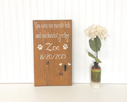 Personalized animal passing sign / Remembering lost animal sign / Customized dog, cat passing away / If love could have saved you wood sign
