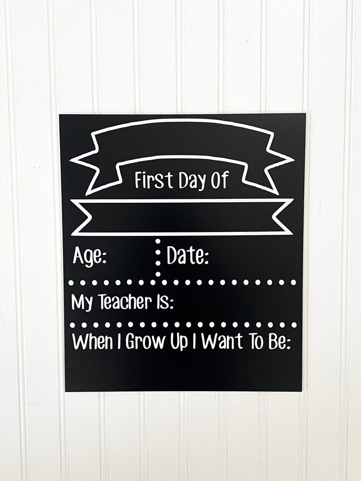 First day of school sign, Chalkboard sign, School sign, Back to school sign, Kindergarten sign, 1st day of school, first day sign, First day
