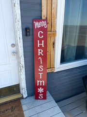 Reversible Christmas / Thanksgiving Front Door Sign. Double Sided Christmas / Always Be Thankful Wooden Sign. Christmas Door Decor Wood Sign