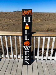 Reversible Happy Fall Yall/Happy Halloween outdoor front door/porch wooden sign. Large Halloween fall decor wooden sign for your front door