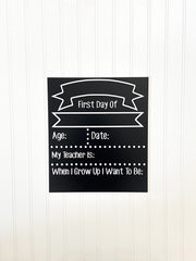 First day of school sign, Chalkboard sign, School sign, Back to school sign, Kindergarten sign, 1st day of school, first day sign, First day