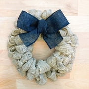 Custom burlap wreath / 10 inch burlap wreath / 16 inch burlap wreath / Small burlap wreath for home sign / Burlap door wreath with bow