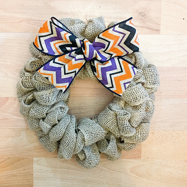 Custom burlap wreath / 10 inch burlap wreath / 16 inch burlap wreath / Small burlap wreath for home sign / Burlap door wreath with bow