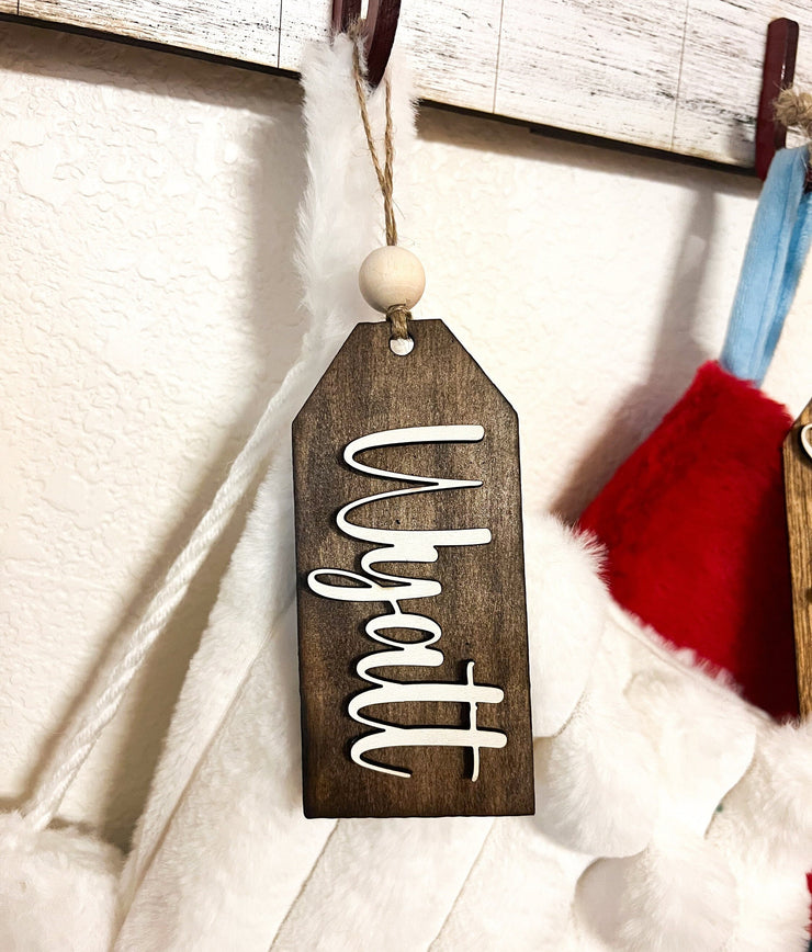 Christmas Stocking Name Tag